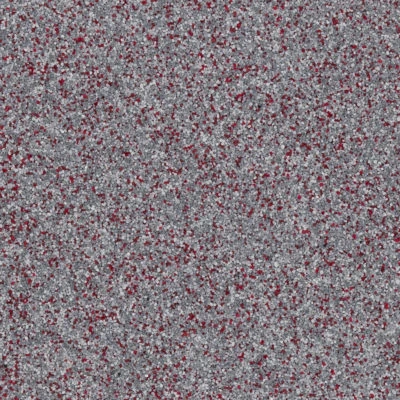 Gray and red speckled terrazzo flooring texture.